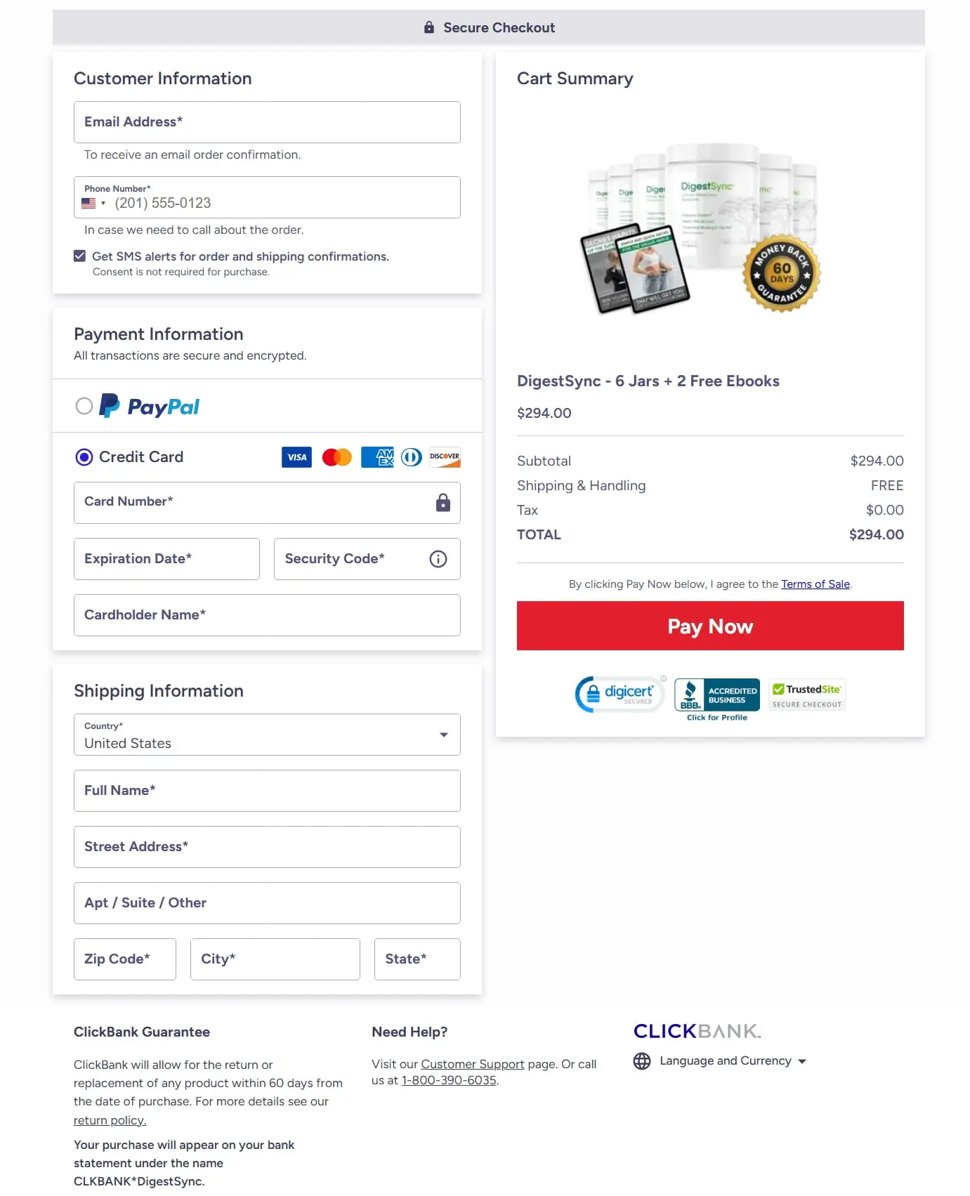 Payment Page